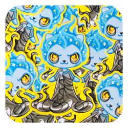 Nya Nya Neko Hades Waterproof Sticker