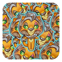 Nya Nya Neko Scar Waterproof Sticker