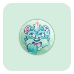 Cubbie Laugh Emote Badge Button