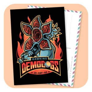 Hawkins Demodogs Postcard
