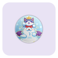 Nekomon Cait Sith Badge Button