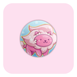 Nekomon Lion Badge Button
