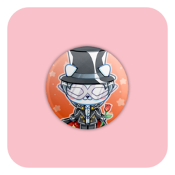 Nya Nya Neko Tuxedo Mask Badge Button