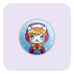 Nya Nya Neko Anna Badge Button