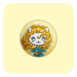 Nya Nya Neko Merida Badge Button