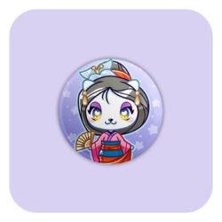 Nya Nya Neko Mulan Badge Button