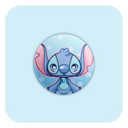 Nya Nya Neko Stitch Badge Button