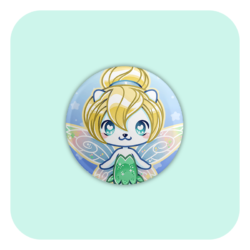 Nya Nya Neko Tinkerbell Badge Button
