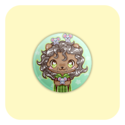 Nya Nya Neko Bruno Badge Button