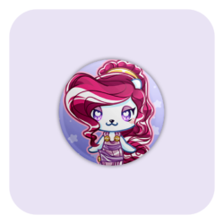Nya Nya Neko Megara Badge Button