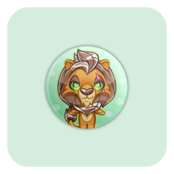 Nya Nya Neko Scar Badge Button