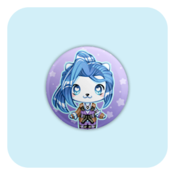 Nya Nya Neko Caitlyn  (Arcane) Badge Button