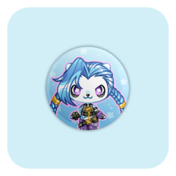 Nya Nya Neko Jinx  (Arcane) Badge Button