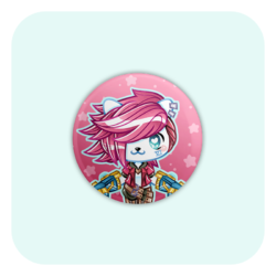 Nya Nya Neko Vi  (Arcane) Badge Button