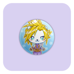 Nya Nya Neko Cloud Badge Button