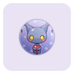 Nya Nya Neko Heartless Badge Button