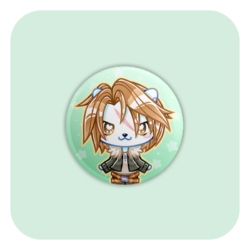 Nya Nya Neko Squal Badge Button