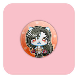 Nya Nya Neko Tifa Badge Button