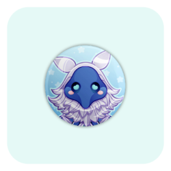 Nya Nya Neko Abyssal Mage Cyro Badge Button