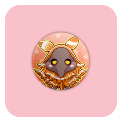 Nya Nya Neko Abyssal Mage Pyro Badge Button