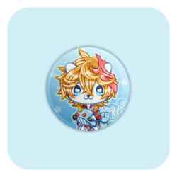Nya Nya Neko Childe Badge Button
