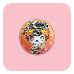 Nya Nya Neko Zagreus Badge Button