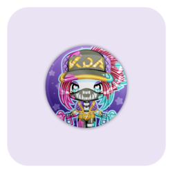 Nya Nya Neko Akali (K/DA) Badge Button