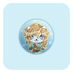 Nya Nya Neko Link (Breathe of the Wild) Badge Button
