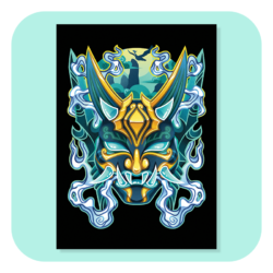 Tranquil Dance Of Evil Conquering A4 Print