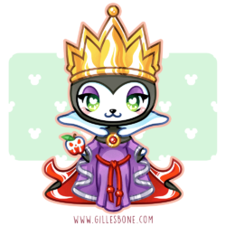 Nya Nya Neko Evil Queen Enamel Pin