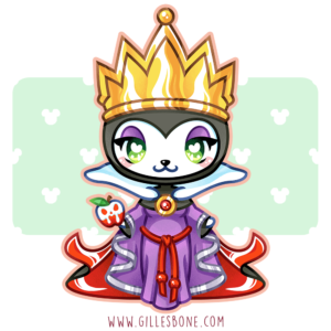 Nya Nya Neko Evil Queen Enamel Pin