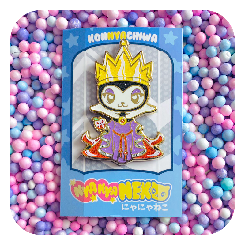 Nya Nya Neko Evil Queen Enamel Pin - Image 2