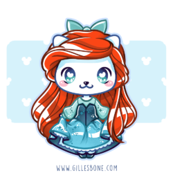 Nya Nya Neko Ariel Blue Dress