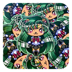 Nya Nya Neko Sailor Pluto Waterproof Sticker