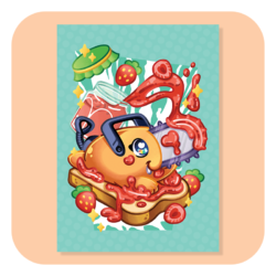 Chainsaw Man Dreaming Of Jam And Bread A4 Print