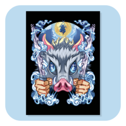 Demon Slayer Beast Breathing 3rd Form Devour A4 Print