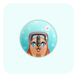 Nya Nya Neko Pochita Badge Button
