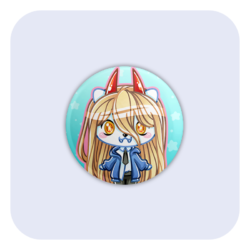 Nya Nya Neko Power Badge Button