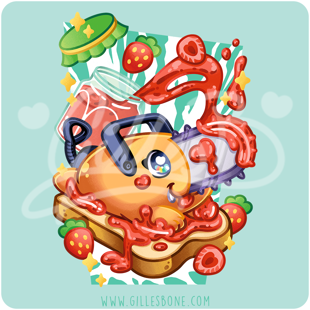 Chainsaw Man Dreaming Of Jam And Bread T-Shirt - Image 2