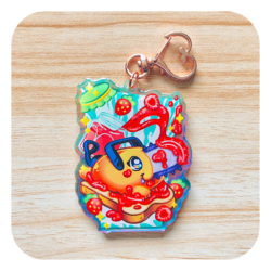 Chainsaw Man Dreaming Of Jam And Bread Acrylic Keyring