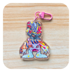 Magical Silhouettes Agumon Acrylic Keyring