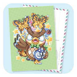 Why Did It Have To Be Bugs?! Blathers Postcard