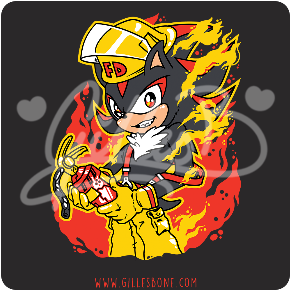 Fireman Shadow T-Shirt - Image 2