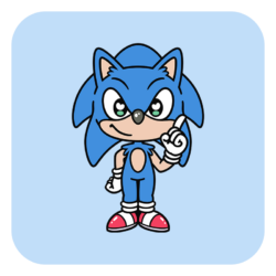 Nya Nya Neko Sonic Enamel Pin [Sonic Cage Dome Collab]