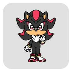 Nya Nya Neko Shadow Enamel Pin [Sonic Cage Dome Collab]