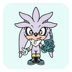 Nya Nya Neko Silver Enamel Pin [Sonic Cage Dome Collab]