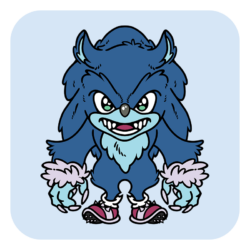 Nya Nya Neko Werehog Enamel Pin [Sonic Cage Dome Collab]