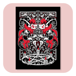 Happy Day In Hell A4 Print