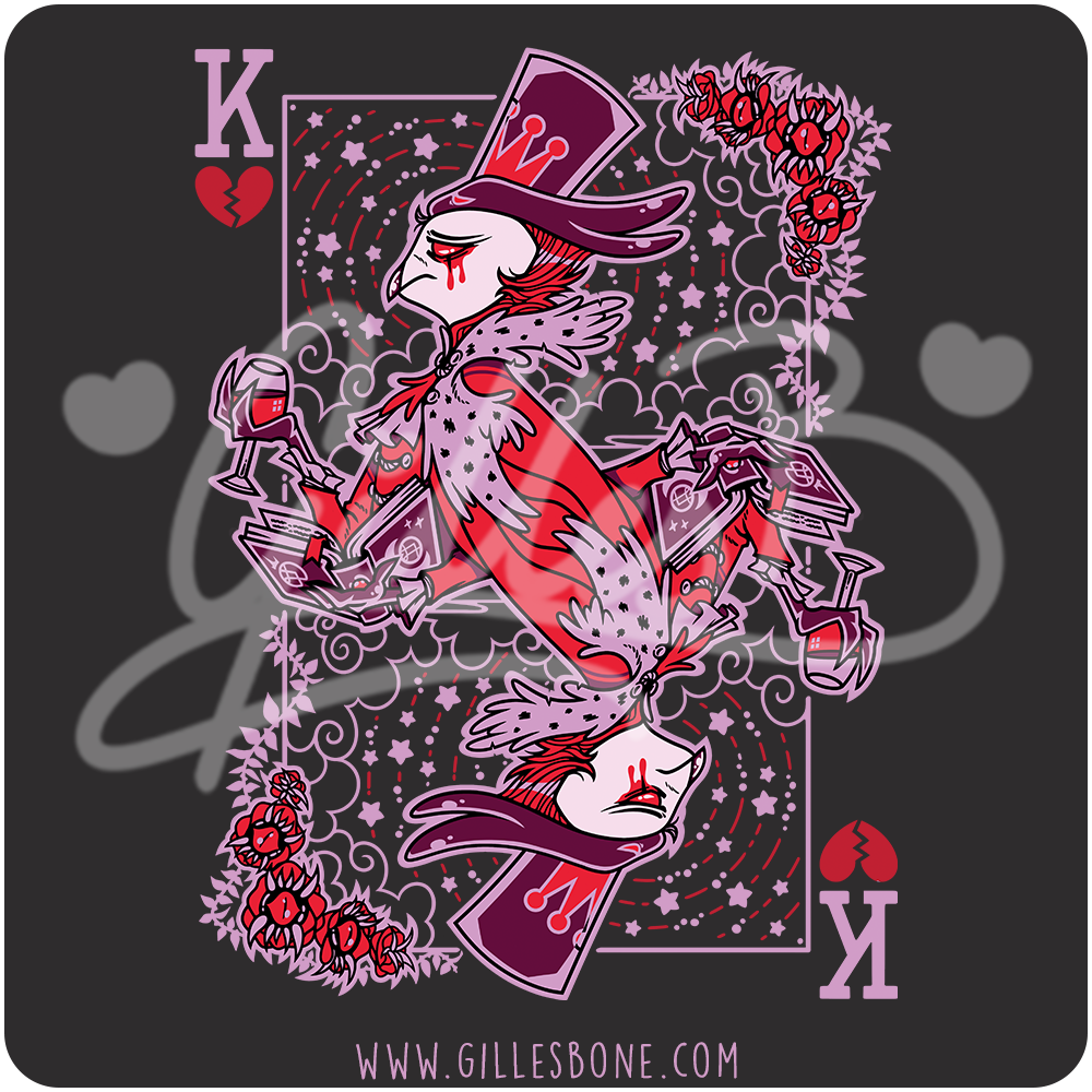 King Of Broken Hearts Stolas (Version 2) T-Shirt - Image 2