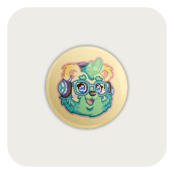 The Convention Creatives Jay Bear Badge Button